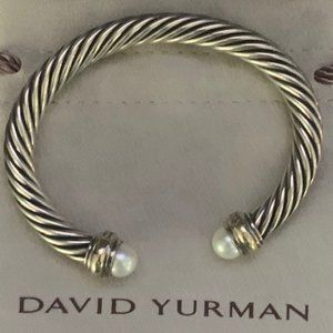 David Yurman Cable Classic with Pearl and 14k gold